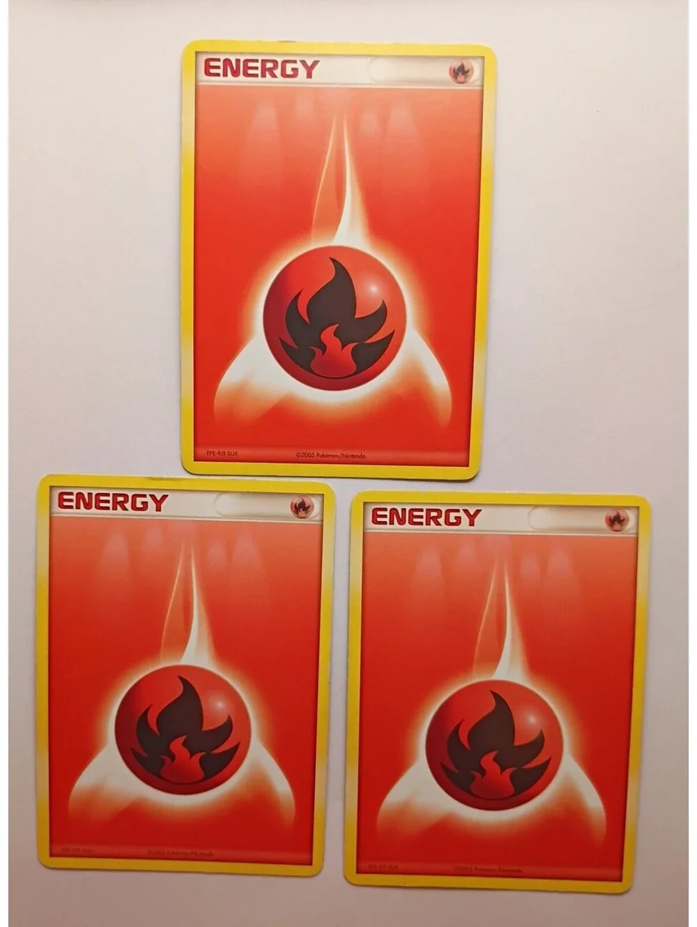 Pokemon TCG Fire energy non Holo 2005 (3)
